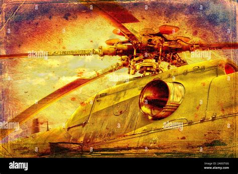 Military Helicopter Art Design Stock Photo Alamy