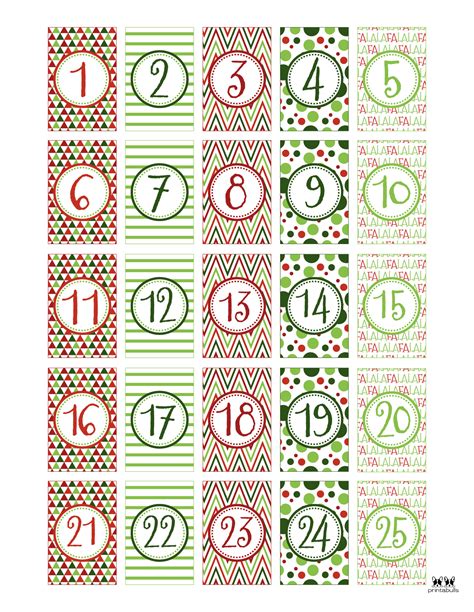 Printable Christmas Numbers