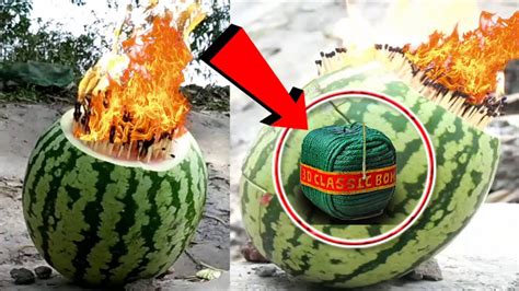 Experiment Watermelon Vs Matches Bomb Youtube