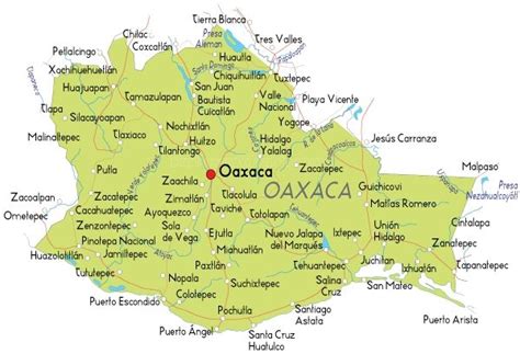 Maps Of Oaxaca Mexico