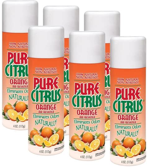 Pure Citrus Na228 6 Non Aerosol Air Freshener Spray Indoor Odor