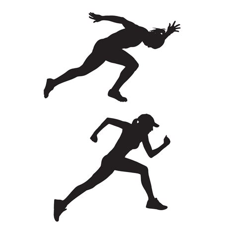 female runner silhouette 6488369 vector art at vecteezy