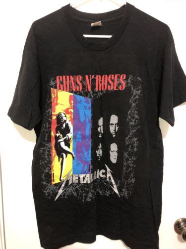 vintage 1992 guns n roses metallica concert t shirt n… gem