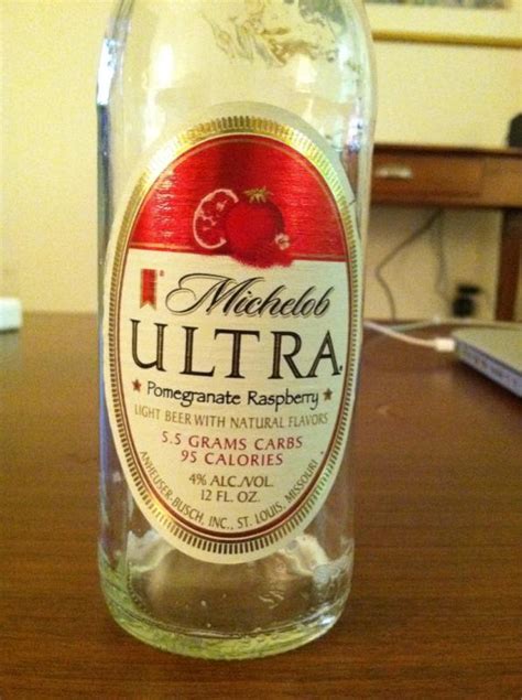 Michelob Ultra Pomegranate Raspberry Beer Nutrition Facts Blog Dandk
