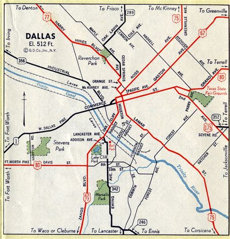 Dallas Texas Highway Map Printable Maps