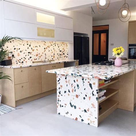 37 Awesome Terrazzo Kitchen Countertop Ideas Shelterness