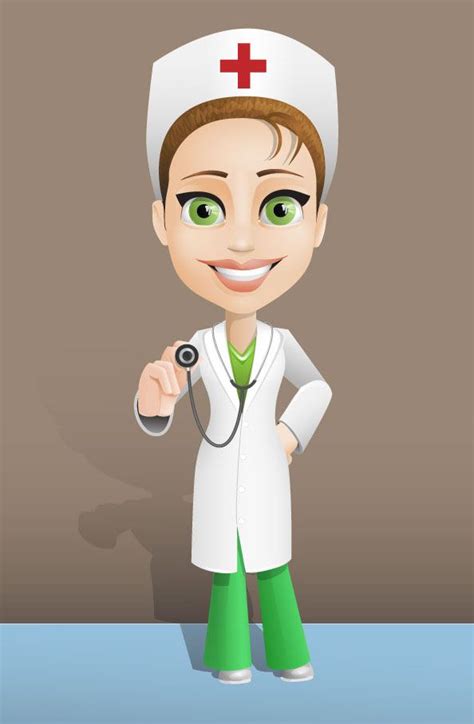 Female Doctor Vector Character Freebie Cartooncharacter Vectorcharacter Character Vector