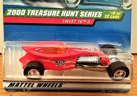 NEW Hot Wheels 2000 Treasure Hunt Series Sweet 16 II 4 12 Cars Red