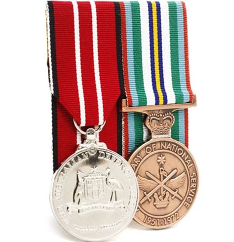 Australia Defence Medal And Anniversary Of National Service Medal Full