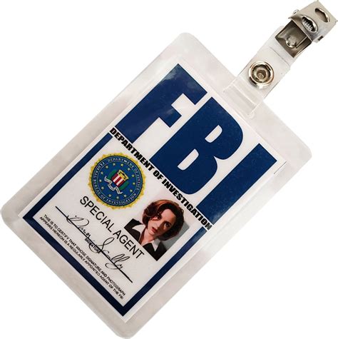 X Files Dana Scully Fbi Id Badge Name Tag Card Laminate Etsy