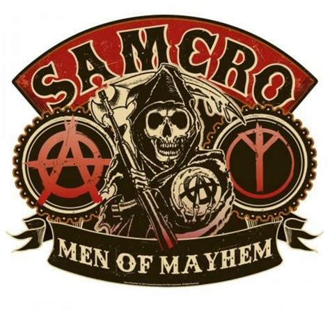 Samcro Man Of Mayhem Sons Of Anarchy Broderie à La Main Indestructibles