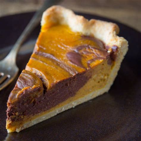Chocolate Swirl Pumpkin Pie About As Awesome As Pumpkin Pie Gets Because You Know