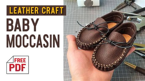 가죽공예 아기신발 모카신 만들기 Leather Craft Making A Baby Moccasin Pdf Pattern