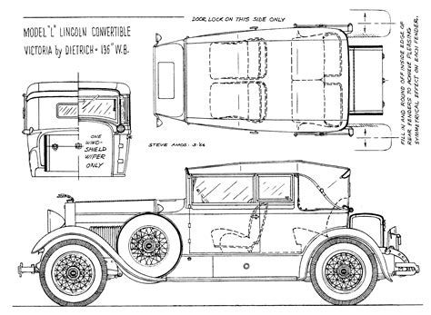 All of them available for download. Lincoln Model L 1920 Blueprint - Download free blueprint ...