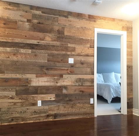 Brown Barn Board For This Feature Wall Barnboard Featurewall
