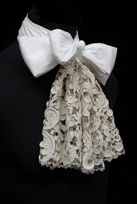 This Is An Exquisite Lace Cravat Which Can Be Seen In The Bowes Museum
