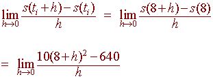 Instantaneous Velocity Formula Examples