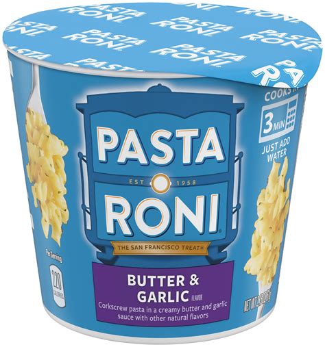 Pasta Roni Cups Butter Garlic Pasta Mix 215 Oz Pack Of