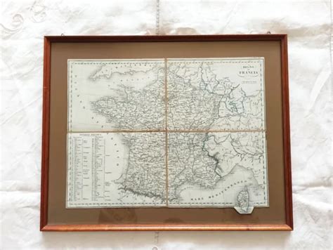 Cartina Geografica Antica Mappa Francia Eur Picclick It Sexiz Pix