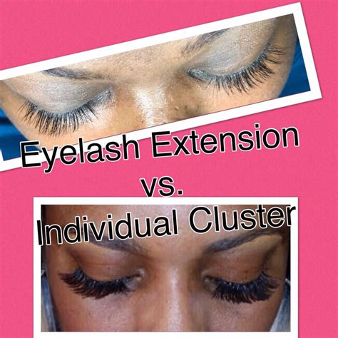 Eyelash Extensions Vs Individual Clusters