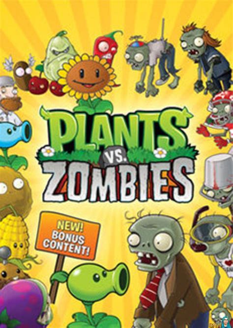 Plants And Zombies On The Cover Of A Book With An Image Of Various