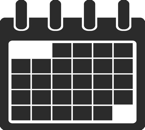 Free Photo White Time Calendar Icon Black Minimalist Max Pixel
