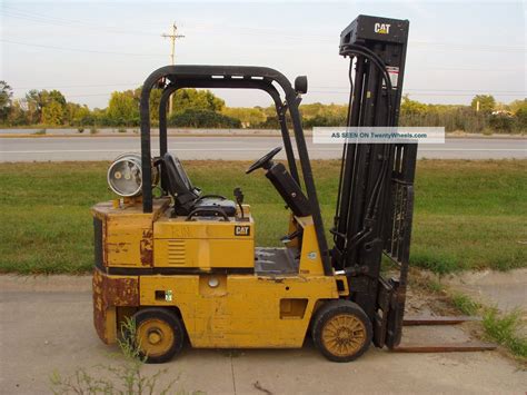 1995 Caterpillar T50d Forklift With Sidesteer Attachment Cat Fork Hyster