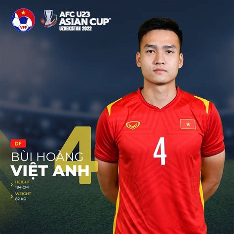 Xếp Hạng Chiều Cao Của U23 Việt Nam ở U23 Châu Á 2022