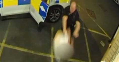 Police Officer Caught On Cctv Throwing Drunk Man To Floor After ‘bald C