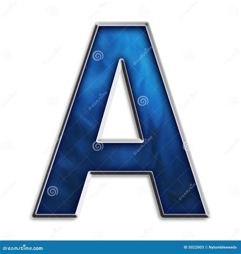 Letter A In Tribal Blue Stock Photos Image 5022003