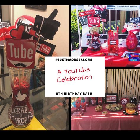Diy Youtube Theme Party Decorations Theme Party Decorations Social