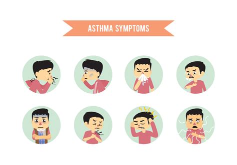Asthma Symptoms 147655 Vector Art At Vecteezy