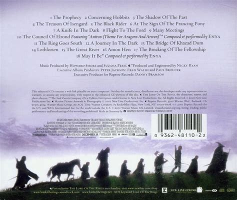 The Lord Of The Rings The Fellowship Of The Ring Ost Original