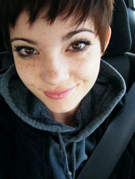 My Crush No3 Beauty Girl With Short Hair And Freckles Sexy Short