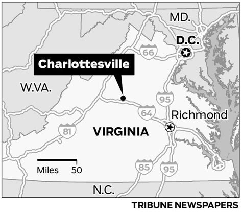 Map Charlottesville Va Orlando Sentinel