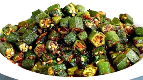 Bhindi stir fry goes very well with phulkas and a bowl of salad or plain curd. Lady Finger Recipes / Crispy Chilli Garlic Okra Recipe ...