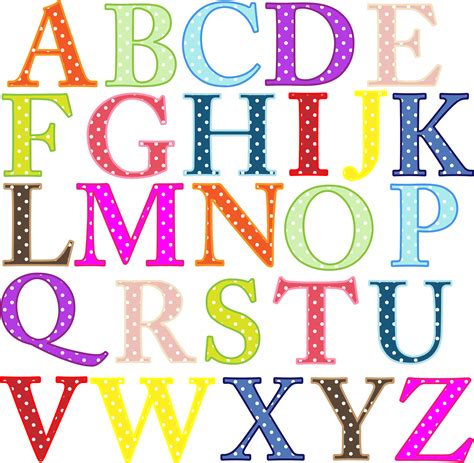 Clipart Colorful Alphabet Uppercase