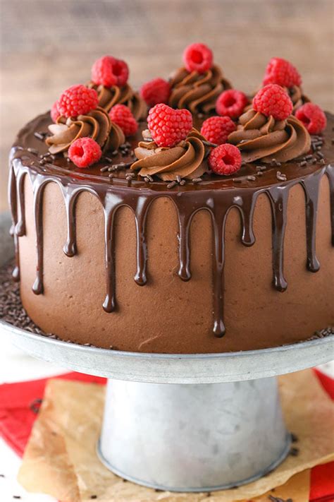 Raspberry Chocolate Layer Cake Chocolate Cake And Ganache