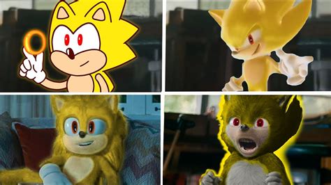 Sonic The Hedgehog Movie Super Sonic Uh Meow All Designs Compilation