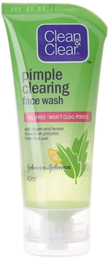 Face Washclean And Clear Pimple Clearing Face Wash 40g Neem And Lemon