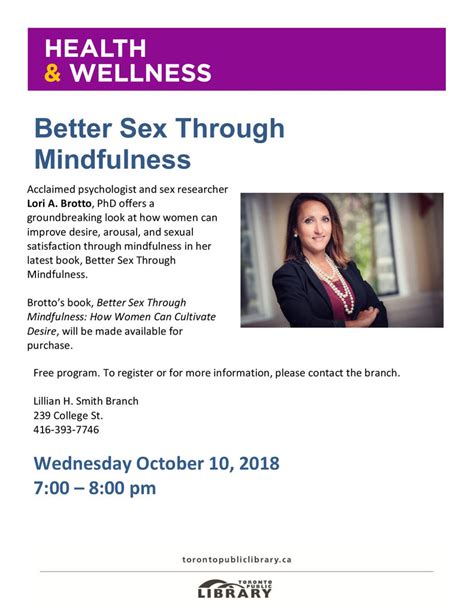 Better Sex Through Mindfulness Fall 2018 Author Events Greystone