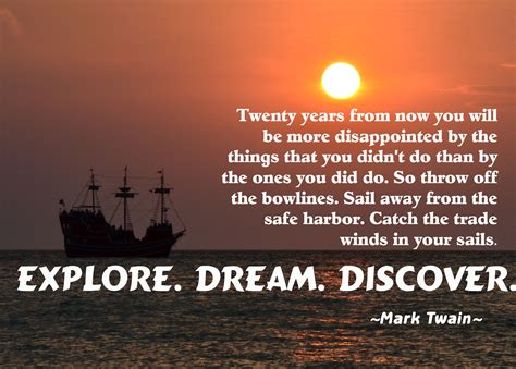 Mark Twain Sailing Quotes Quotesgram
