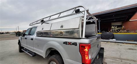 Heavy Duty Truck Rack For Ford F350 Pickup Aluminum Ladder Rack