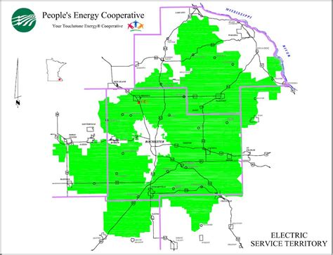 Service Territory And Board Districts Peoples Energy Cooperative