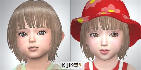 Sims 4 Ccs The Best Kids And Toddlers Hair By Kijiko
