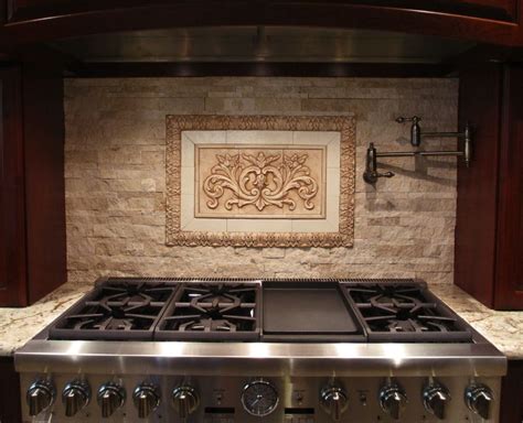 Before installing tiles we need to update the countertops, sink, and stove top, which is a pretty big project. Medallions For Backsplash | Our Floral tile and Thin ...
