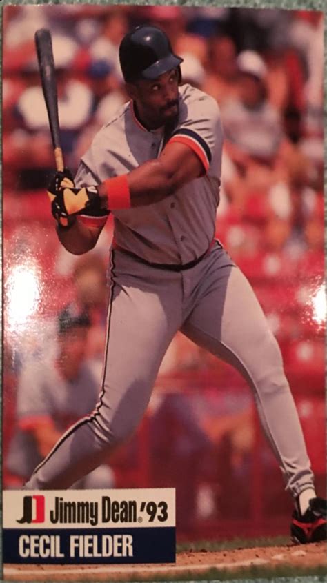 Cecil Fielder 12 Prices 1993 Jimmy Dean Baseball Cards
