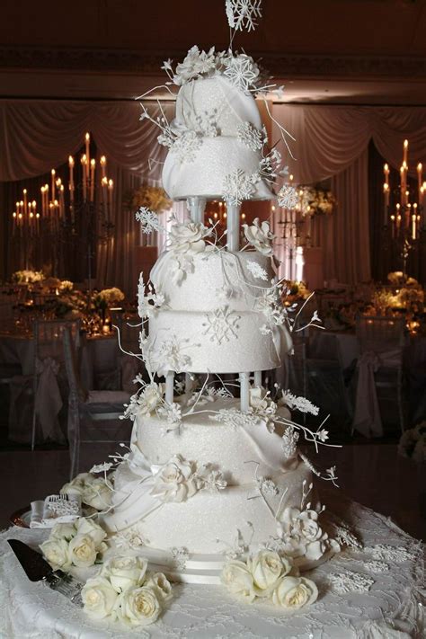 Winter Wedding Cake By Take The Cake Ritzweddings Winter Wedding