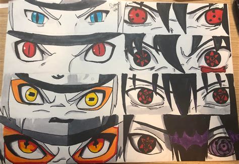 The Eyes Of Naruto And Sasuke Rnaruto
