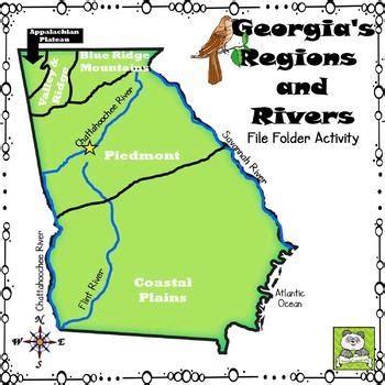 Georgia S Regions And Rivers File Folder Activity Meets New Gse S